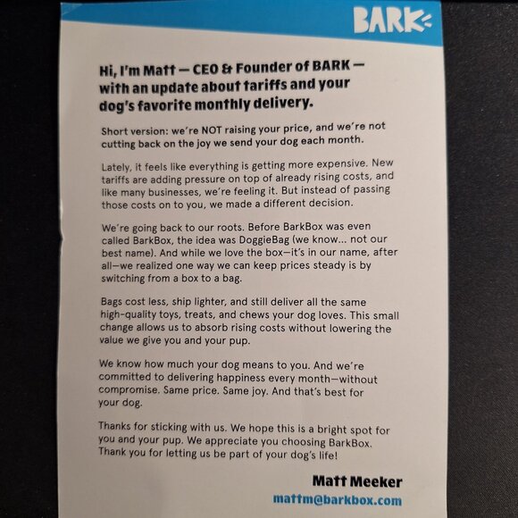 NWT Bark *BarkBOX* SunnySpot Garden theme box with 3 toys and 3 treats - S - Picture 16 of 16